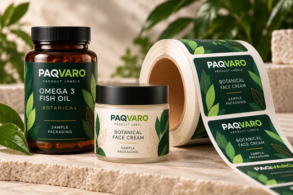 PAQVARO custom product labels brand concept